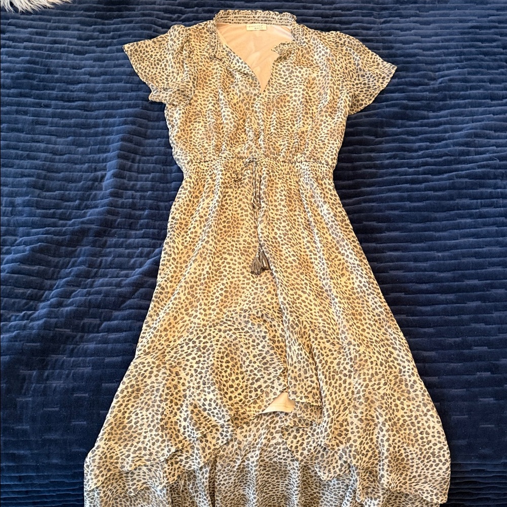 Love Stitch High Low Animal Print Dress